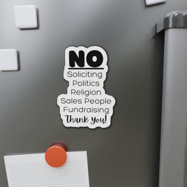 No soliciting / Die-Cut magnet - Image 3