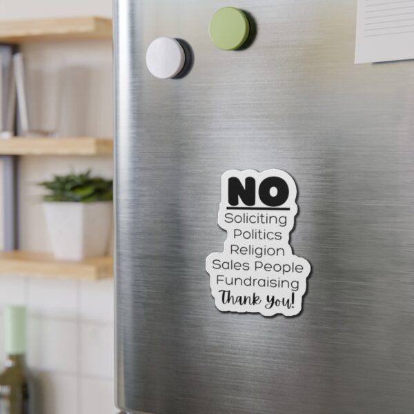 No soliciting / Die-Cut magnet - Image 2