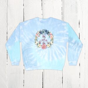 Peace sign tie dye