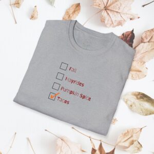 Fall checklist,  tacos / Unisex Softstyle T-Shirt