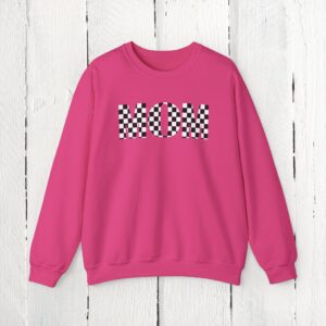 Mom race checkered crewneck