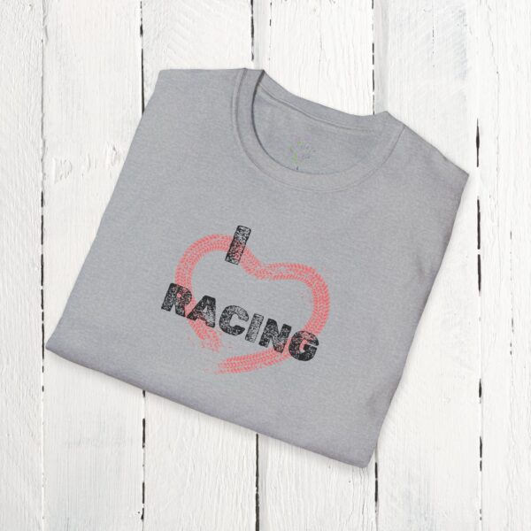 I love racing | Adult Unisex Softstyle T-Shirt - Image 14