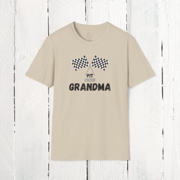 Pit crew grandma | Adult Unisex Softstyle T-Shirt - Image 7