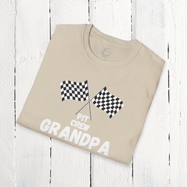 Pit crew grandpa | Unisex Softstyle T-Shirt - Image 10