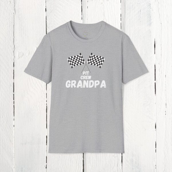 Pit crew grandpa | Unisex Softstyle T-Shirt - Image 13