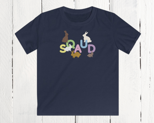 Squad with bunnies | Kids Softstyle Tee - Image 3