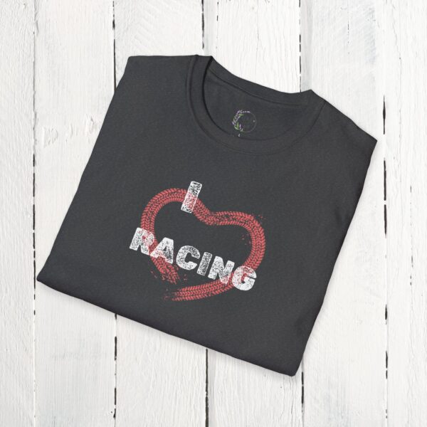 I love racing | Adult Unisex Softstyle T-Shirt - Image 20