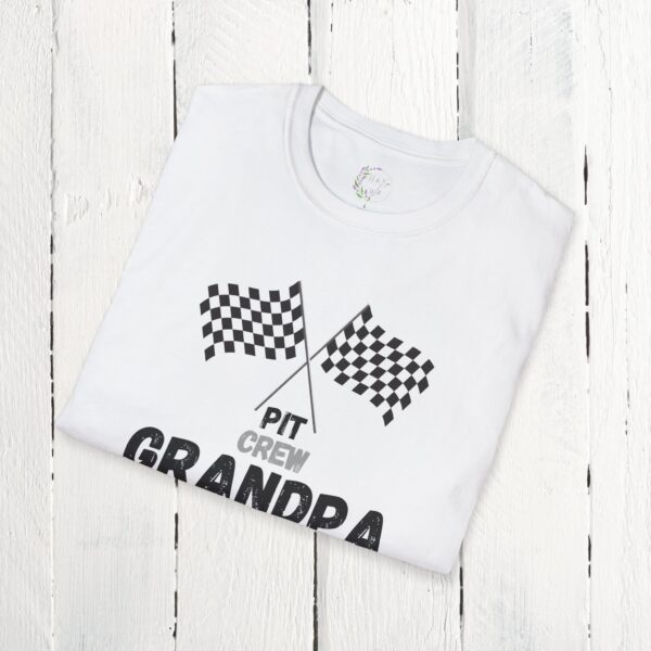 Pit crew grandpa | Unisex Softstyle T-Shirt - Image 6