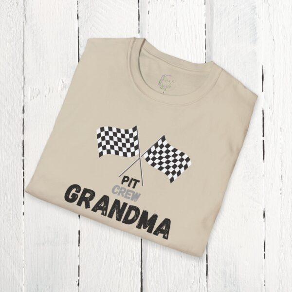 Pit crew grandma | Adult Unisex Softstyle T-Shirt - Image 8