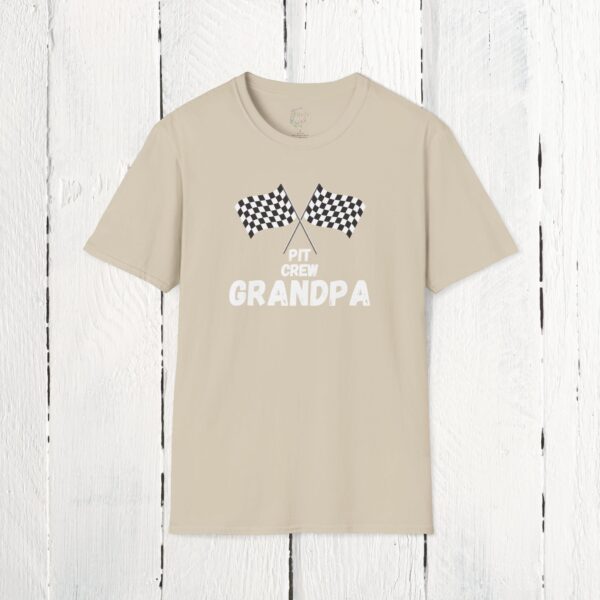 Pit crew grandpa | Unisex Softstyle T-Shirt - Image 9