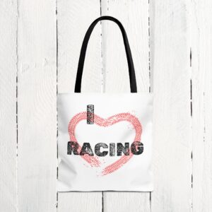 I love racing | Tote Bag (AOP)