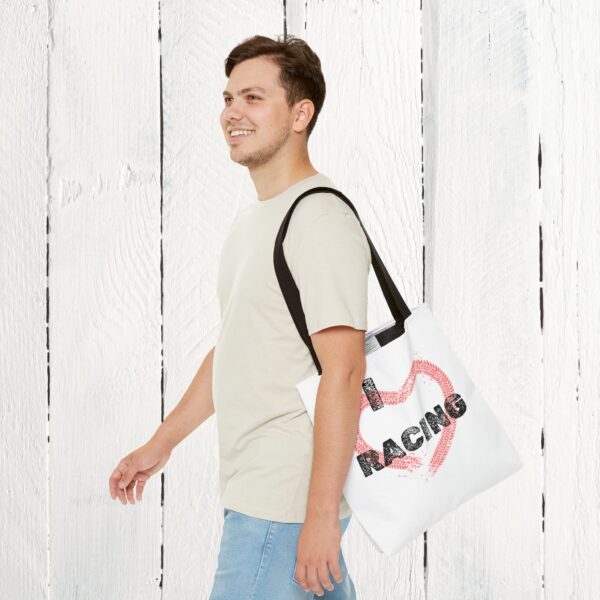 I love racing | Tote Bag (AOP) - Image 6